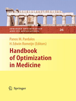 cover image of Handbook of Optimization in Medicine